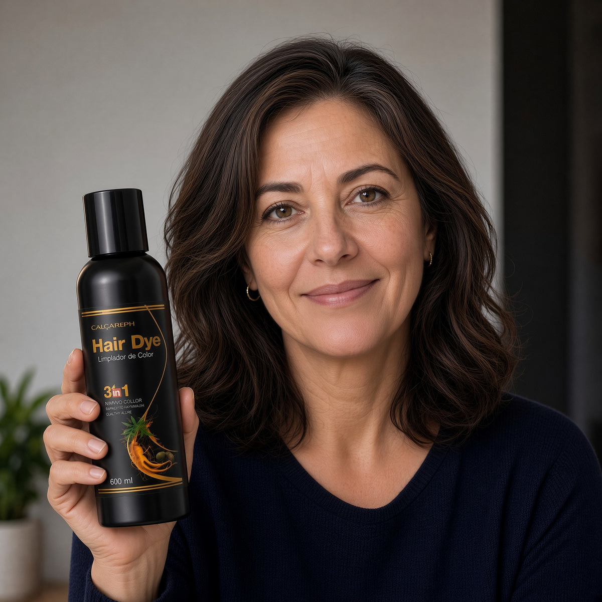 Shampoo Cubre Canas 3 en 1 CAIGAIBAI – Cubre tus canas mientras lavas el cabello y lo deja brillante y nutrido