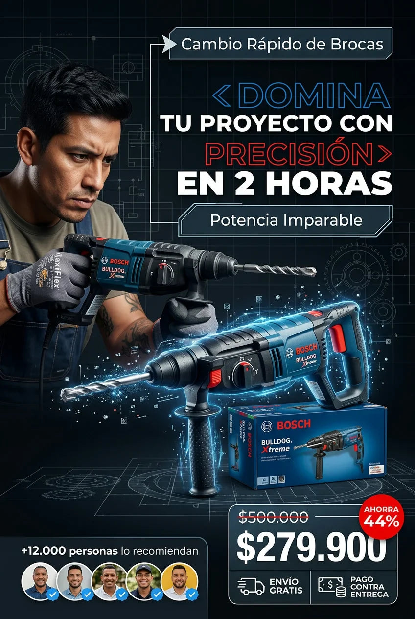 Martillo giratorio con amoladora